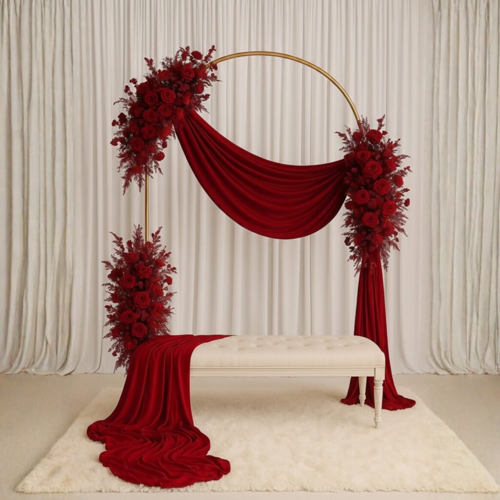 Elegant luxury wedding decor by Magnificence Sky Events, the Best wedding event planner in Dubai